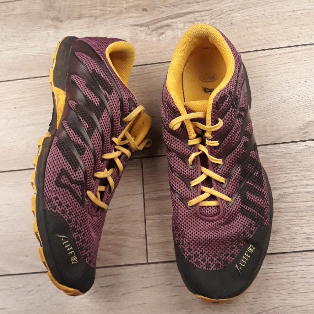 INOV8 F-lite 182 Purple Low Top Sz 8.5 Mens Unisex Cross-Training Shoes Sneakers